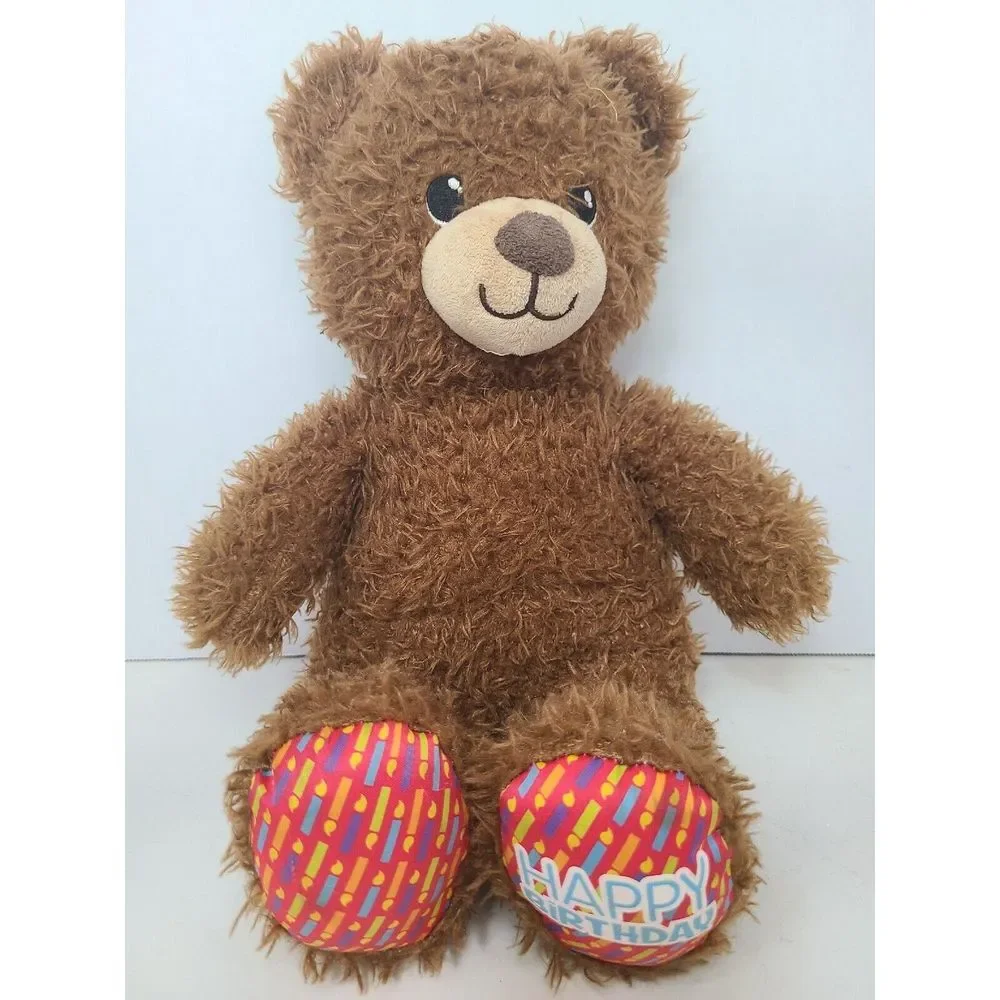 Build A Bear Birthday Girls pink feet/candles
